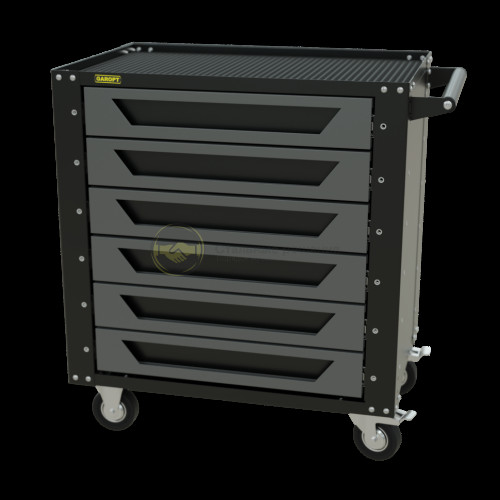 Тележка инструментальная Garopt серия Low-cost 6 ящиков серая